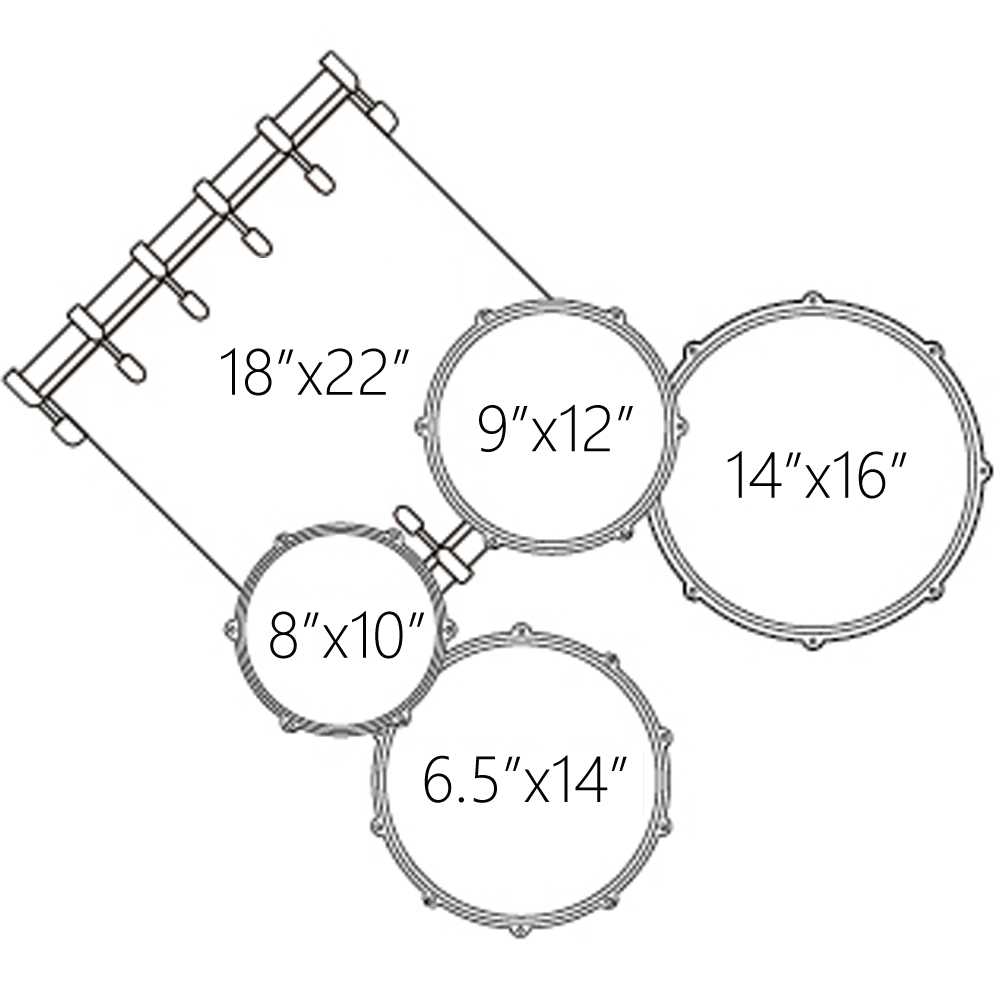 Dixon Fuse Maple Drum Kit Set กลองชุด 1 เครื่องดนตรี, จำหน่ายเครื่องดนตรี, ขายเครื่องดนตรี, อุปกรณ์ดนตรี